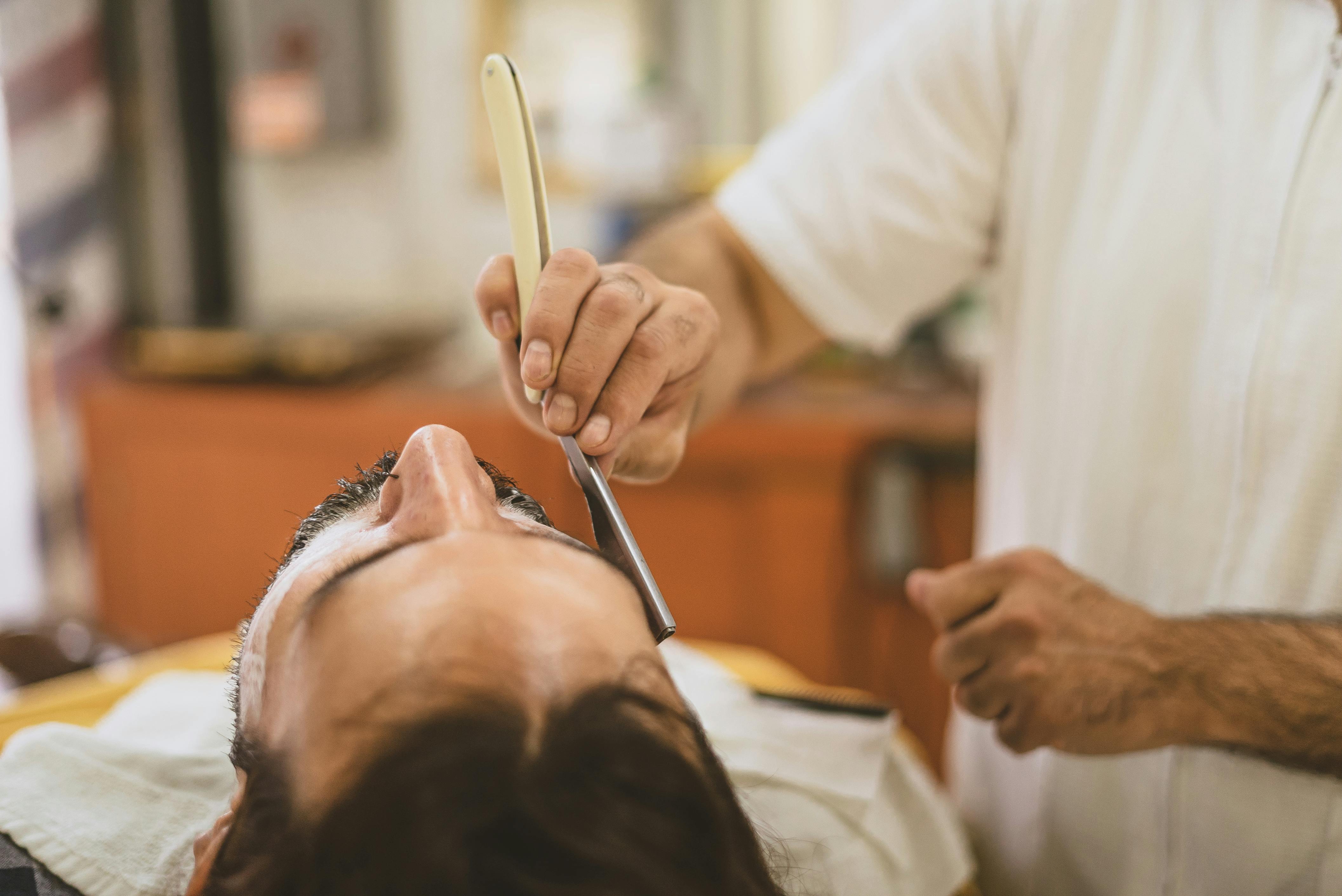 Straight razor shave