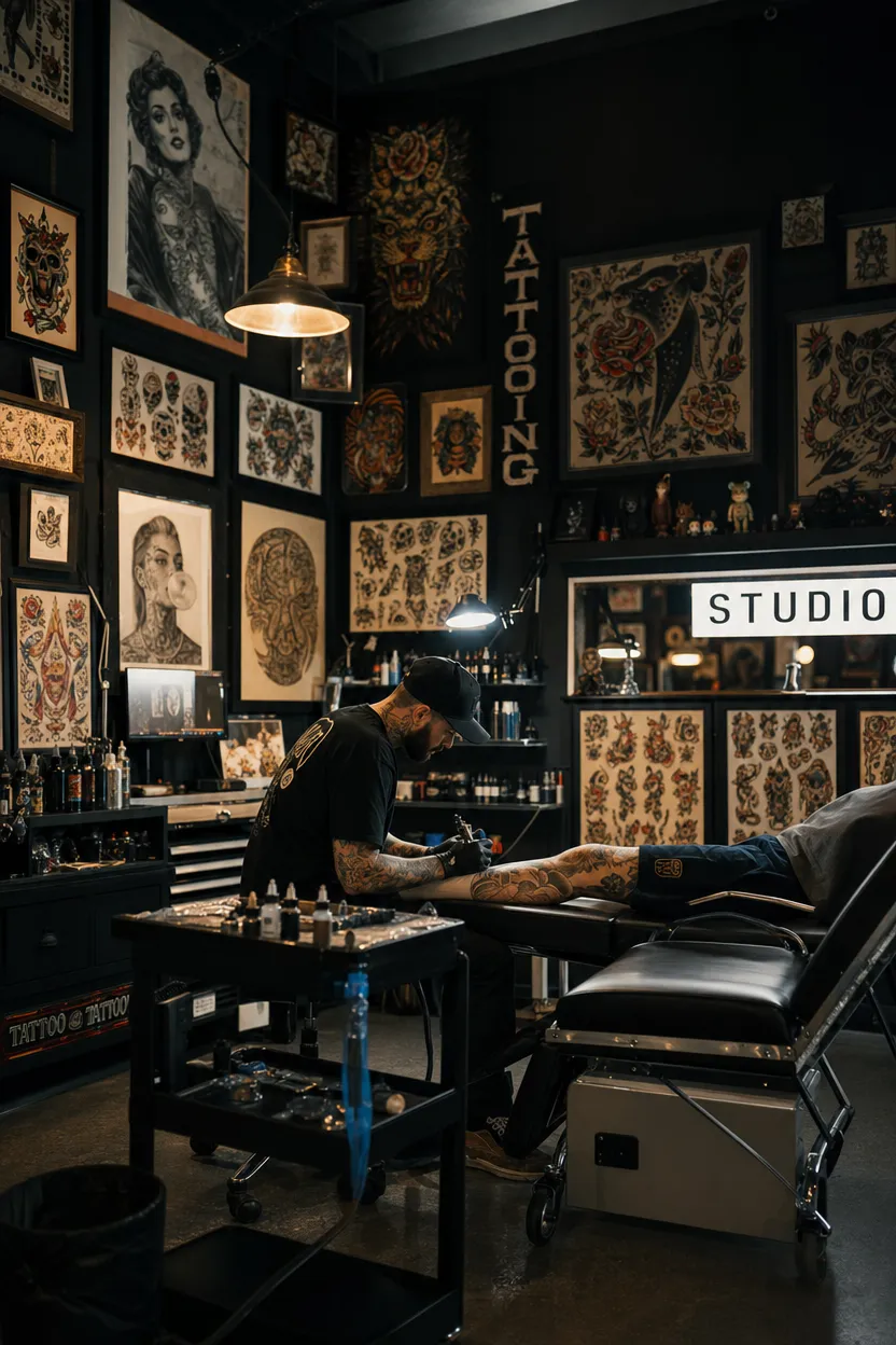 Iron Moth studio interior