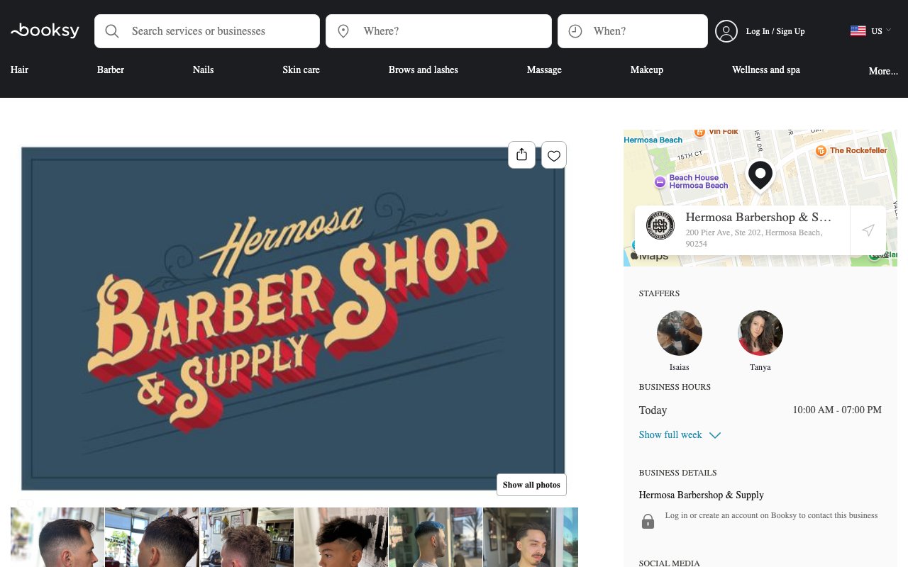 Hermosa Barbershop and Supply desktop