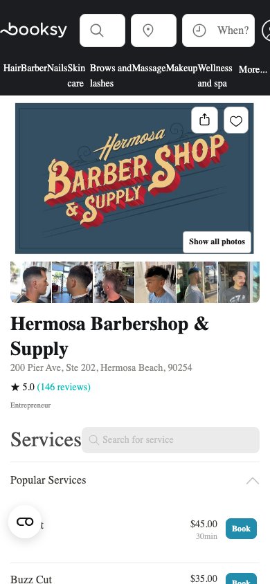 Hermosa Barbershop and Supply mobile