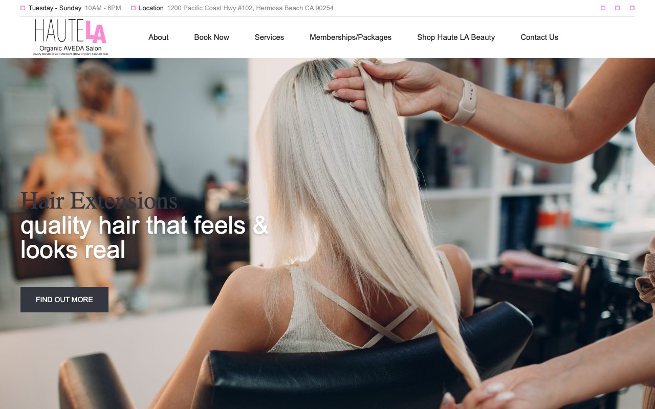 Haute LA Salon desktop
