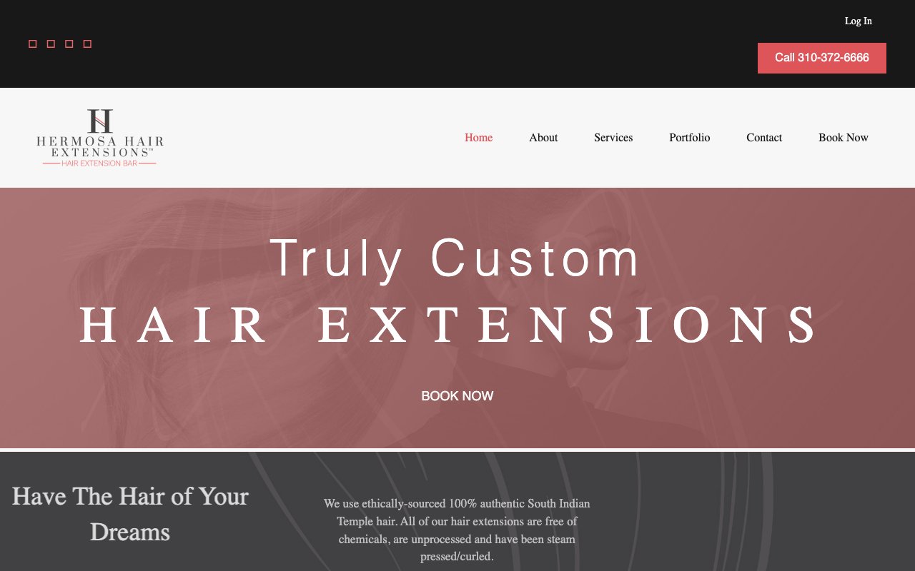 Hermosa Hair Extensions desktop