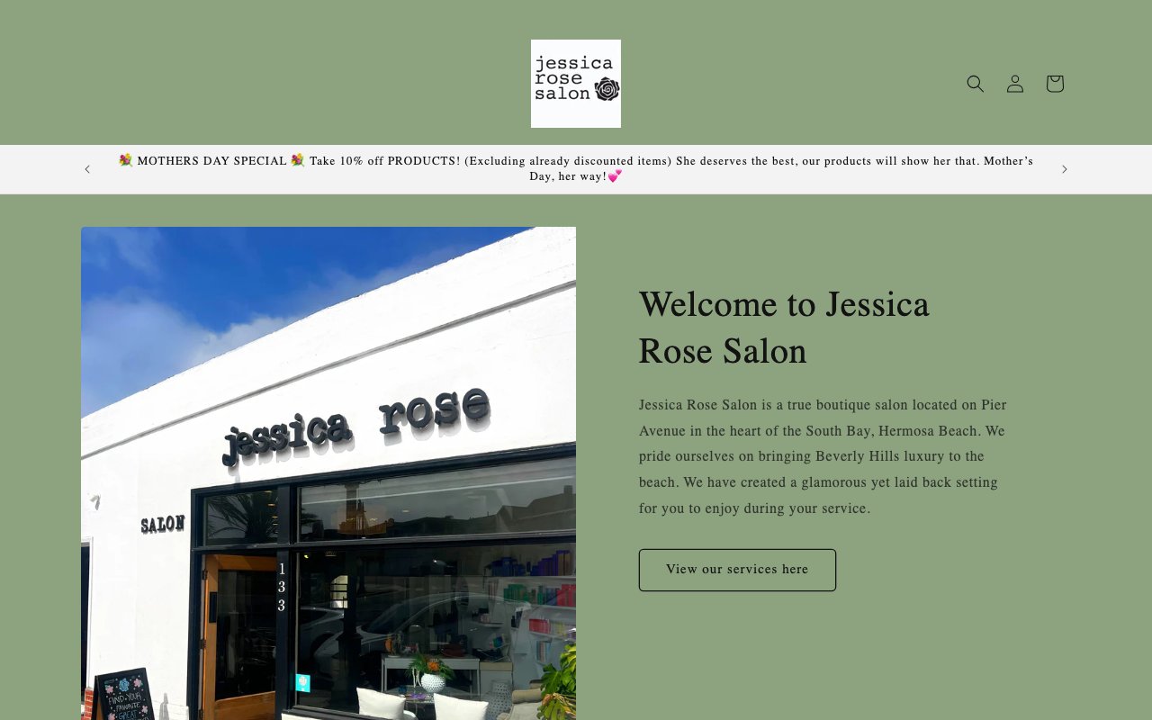 Jessica Rose Salon desktop