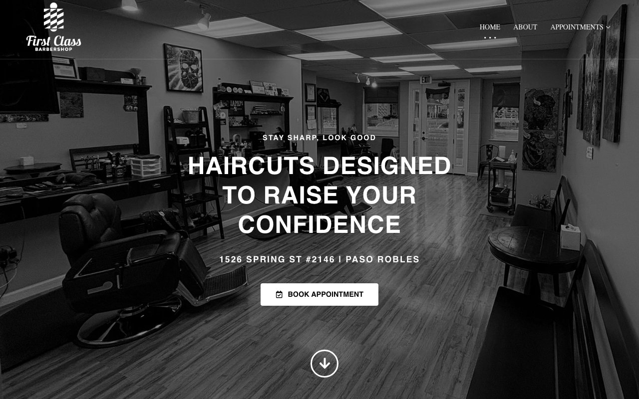 First Class Barbershop desktop