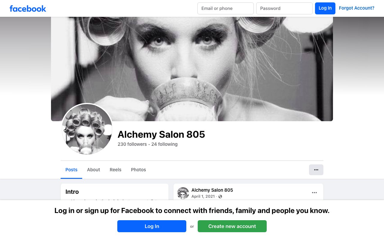Alchemy Salon 805 desktop